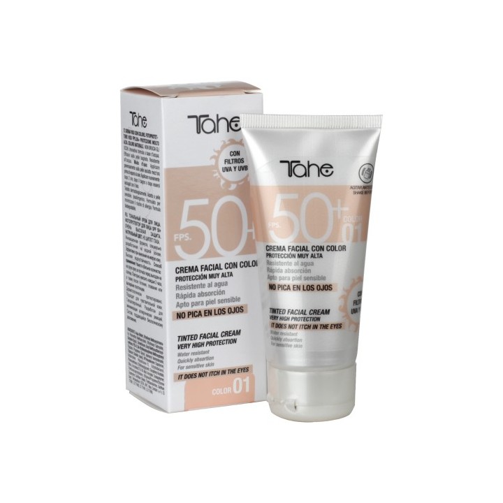 11043677 TINTED FACIAL SUN CREAM SPF 50+  (PARABENS FREE) 50 ML. #1 СЛЪНЦЕЗАЩИТА С ЦВЯТ
