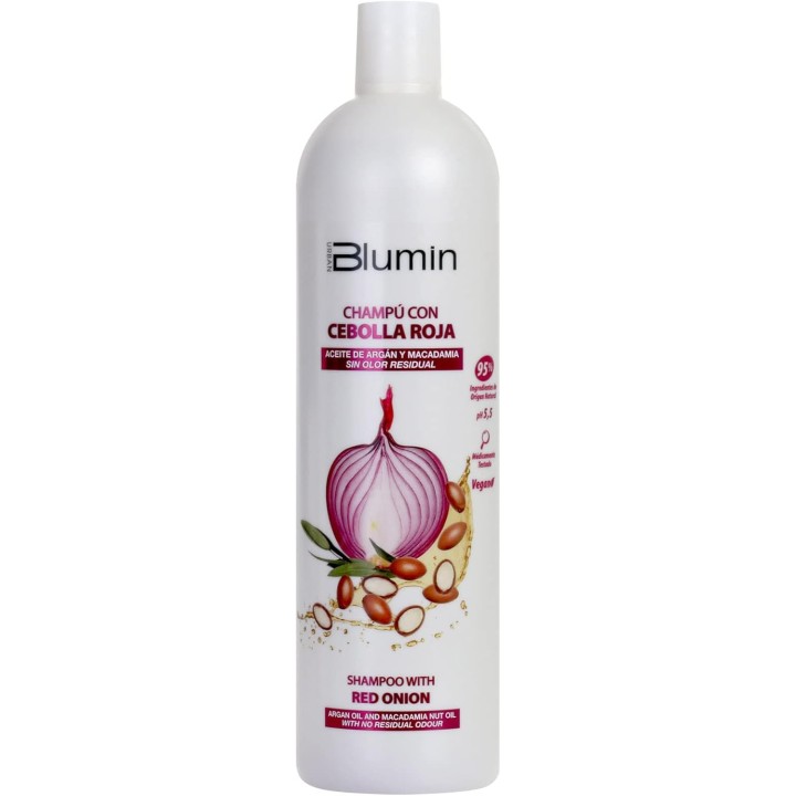 12075107 BLUMIN-RED ONION SHAMPOO 1L. ШАМПОАН С ЧЕРВЕН ЛУК АРГАН И МАКАДАМИЯ ЗА СУХИ И ИЗТОЩЕНИ КОСИ