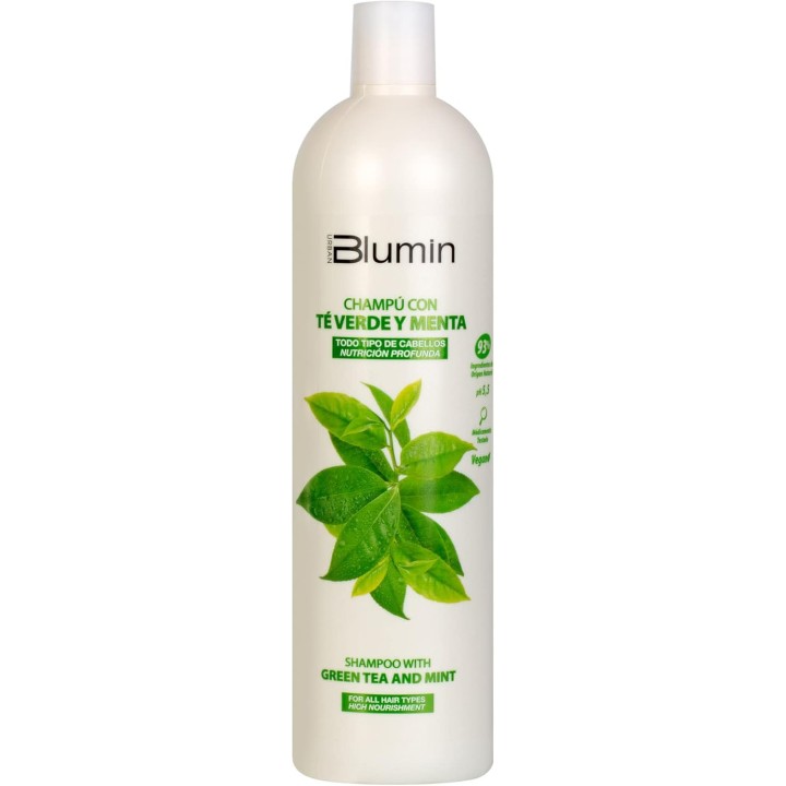 12075101 BLUMIN-GREEN TEA & MINT SHAMPOO 1L. ШАМПОАН СЪС ЗЕЛЕН ЧАЙ И МЕНТА ЗА ЧЕСТА УПОТРЕБА
