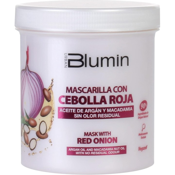 12075164 BLUMIN-MASK RED ONION 700 ML. МАСКА С ЧЕРВЕН ЛУК,АРГАН И МАКАДАМИЯ ЗА СУХИ И ИЗТОЩЕНИ КОСИ