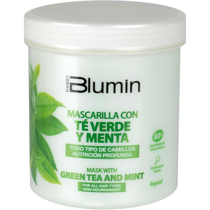 12075132 BLUMIN-MASK GREEN TEA 700 ML. МАСКА СЪС ЗЕЛЕН ЧАЙ И МЕНТА ВЪЗСТАНОВЯВАЩА