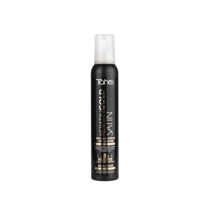 12084012 KERATIN GOLD ESPUMA SATIN 200ML-HOLD 3 ПЯНА ЗА КОСА