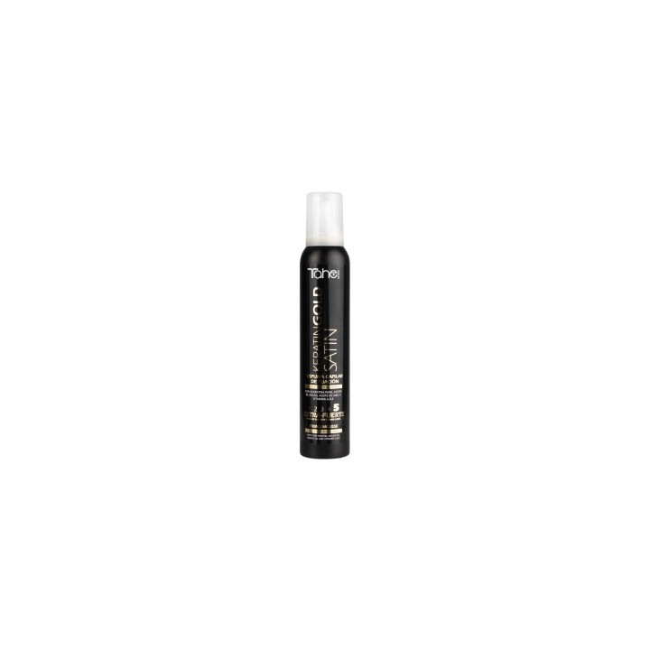 12084013 KERATIN GOLD ESPUMA SATIN 200ML-HOLD 5 ПЯНА ЗА КОСА