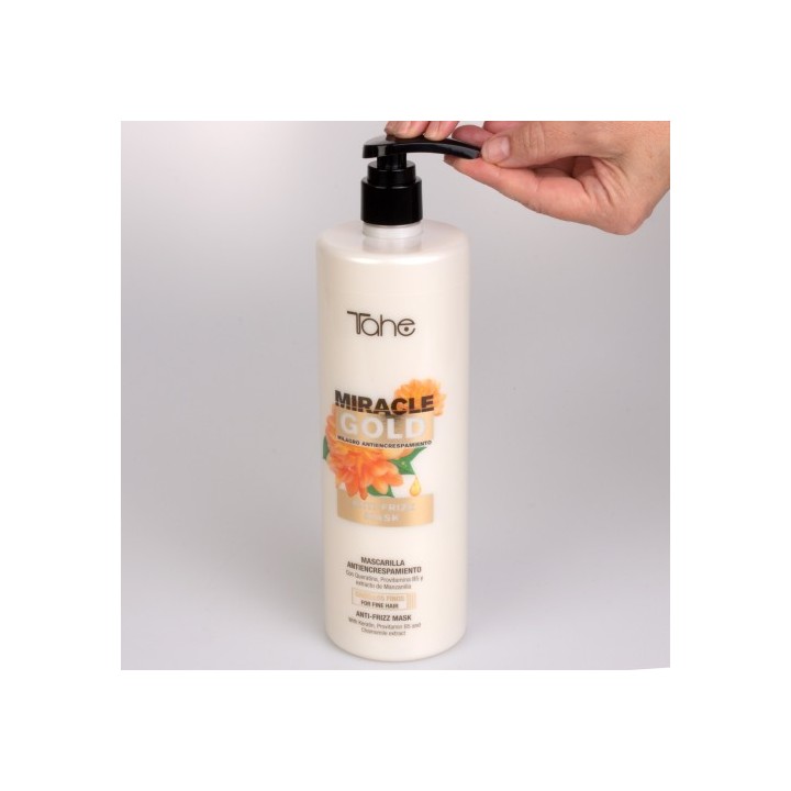 12071340 MIRACLE GOLD ANTI-FRIZZ MASK FINE HAIR 1L МАСКА ЗА ТЪНКИ КОСИ