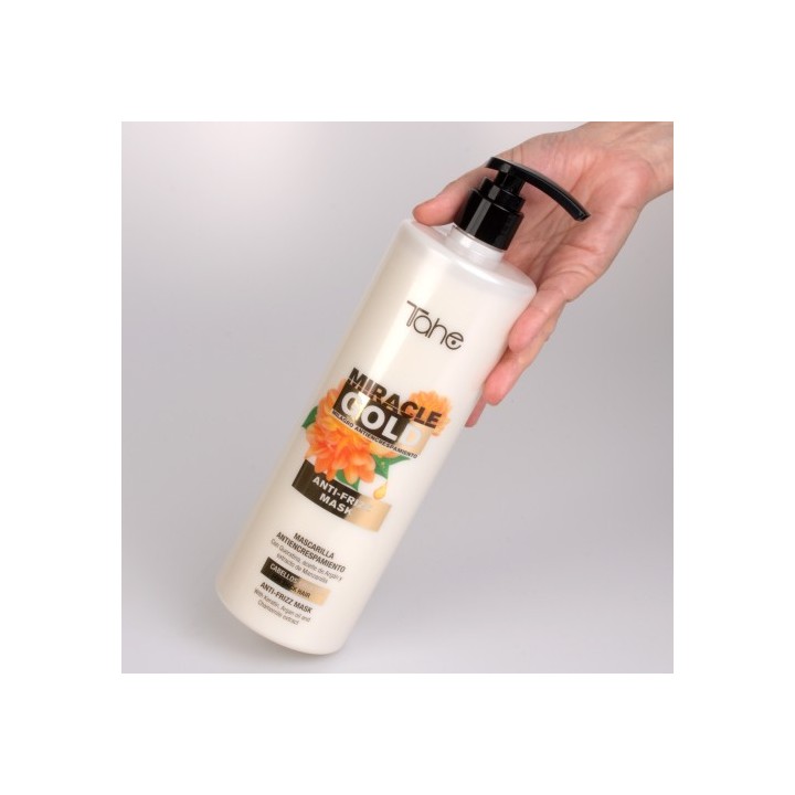 12071339 MIRACLE GOLD ANTI-FRIZZ MASK THICK HAIR  1L  МАСКА ЗА ДЕБЕЛИ КОСИ