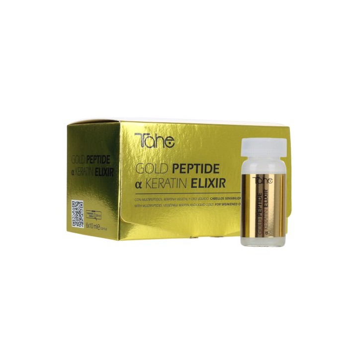 12073591 GOLD PEPTIDE KERATIN ELIXIR-6X10ML АМПУЛИ С ПЕПТИДИ