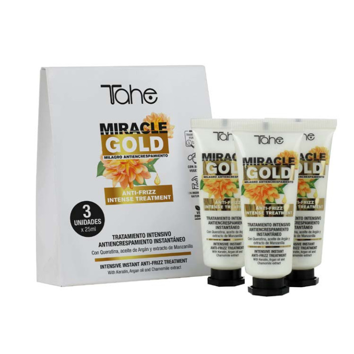 12071306 MIRACLE GOLD ANTI FRIZZ CONCENTRATED TREATMENT 3x25 ML АМПУЛИ КОНЦЕНТРАТ