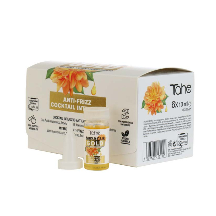 12071311 MIRACLE GOLD ANTI FRIZZ COCKTAIL 6 X 10 ML ПОДХРАНВАЩИ АМП