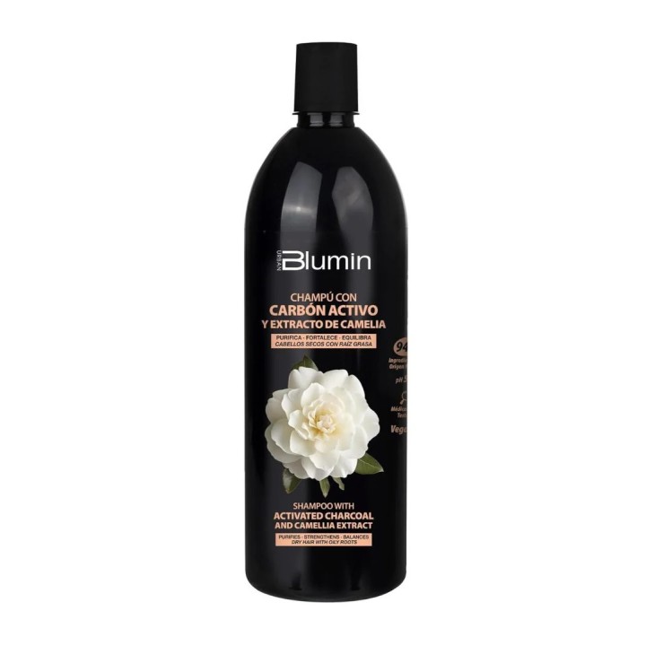 12075184 BLUMIN-CHAMPU CON CARBON ACTIVO 1L ШАМПОАН С АКТИВЕН ВЪГЛЕН ЗА МАЗЕН КОРЕН И СУХИ КРАИЩА