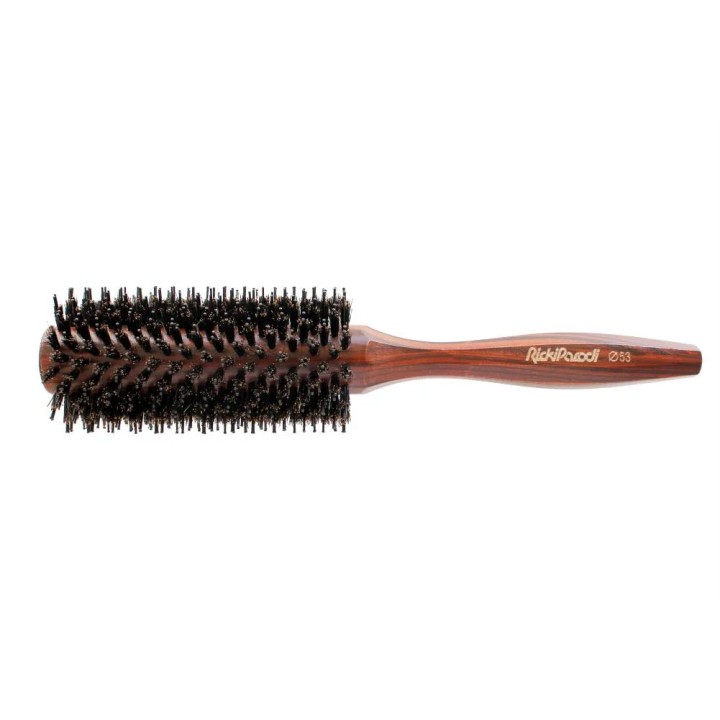 45000805 Round Hair Brush RP Board and Nylon Bristles Wood Pro 53 mm ДЪРВЕНА ЧЕТКА ЗА СЕШОАР