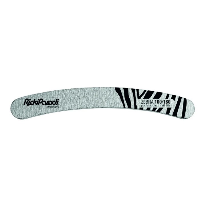 45800135 Nail File RP Zebra Collecton Curve Round Padded 100/180 10 Units ПИЛА ЗА НОКТИ 10 БР