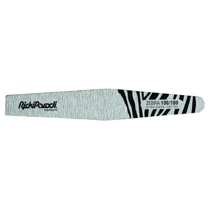 45800136 Nail File RP Zebra Collecton Trapeze Padded 100/180 10 Units ПИЛА ЗА НОКТИ 10 БР