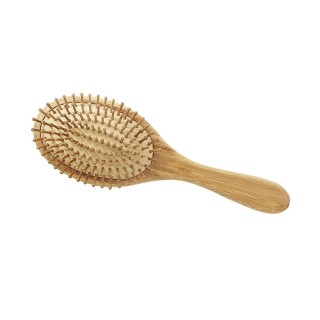 45000769 Pneumatc Hair Brush Rickiparodi Bamboo Oval ОВАЛНА БАМБУКОВА ЧЕТКА ЗА РАЗРЕСВАНЕ