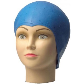 25100057 57039 Blue Rubber Hair Highlightng Cap ГУМЕНА ШАПКА ЗА КИЧУРИ СИНЯ