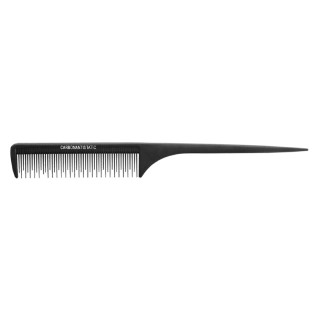 25100021 70339 ГРЕБЕН ЗА ТОПИРАНЕ С ШИШ Carbon Needle Comb 23.3 cm Black