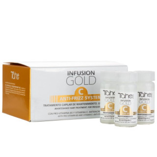 12073503 INFUSION GOLD "C" ANTI FRIZZ SYSTEM MAINTENANCE (5 X 10 ML.)ПОДДЪРЖАЩИ АМПУЛИ